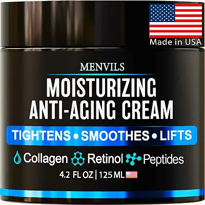 Mens Face Moisturizer Cream - Anti Aging & Wrinkle For Men - Face Moisturizer Fo • $28.75
