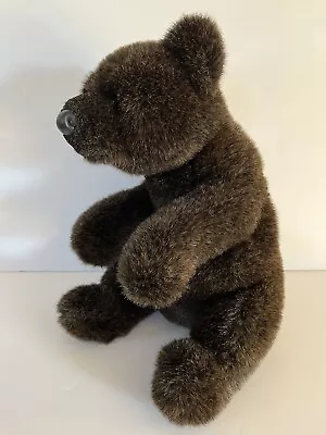 Gund Eddie Bauer Dark Brown Grizzly Bear Stuffed Plush 14  Toy Excellent!! • $19.99