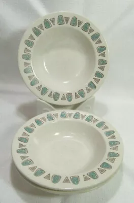 Metlox Poppytrail California Three (3) Vintage NAVAJO Rim Fruit Bowls GC • $15