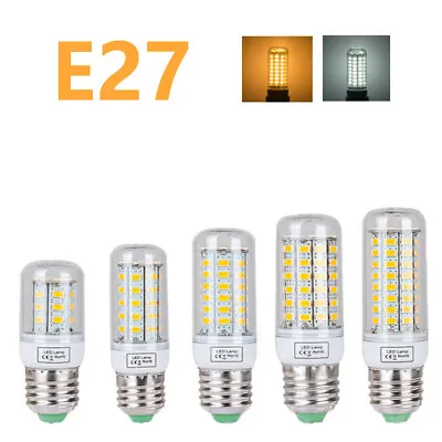 E27 LED Bulb 3W 6W 9W 12 SMD5730 Corn Bulb Replace Halogen Bulb Cool White 220V • £3.59