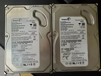 LOT OF 2 Seagate Barracuda ST3808110AS-98D131 80GB SATA 7200rpm 3.5  HD • $20.99