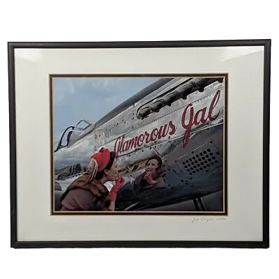 Framed Matted Photo Glamorous Gal P-51D Mustang Airplane Joe Razes Award Winner • $39.96