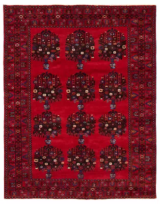 Vintage Hand-Knotted Area Rug 7'1  X 9'1  Traditional Wool Carpet • $735.60
