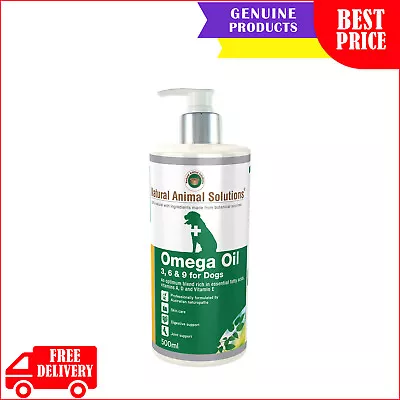 Natural Animal Solutions For Dogs 500 ML Omega 36 And 9 Oil Skin Joint Care • $40.96
