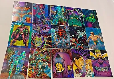 1992 Marvel Comic Images Silver Surfer Prism Base Cards Complete Ur SetU Pik 1 • $2.25