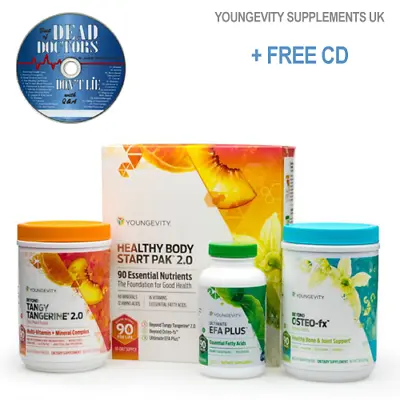 Youngevity Healthy Start Pack: Beyond Tangy Tangerine2.0  OsteoFx Efa 2 DAY POST • £220.99