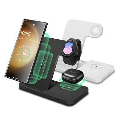 $33.99 • Buy 3in1 Wireless Charger Fast Charging Station For Samsung Galaxy Watch 5/4 S23 S22