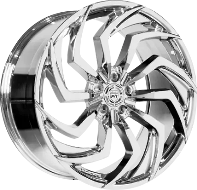 24 Inch 24x10 Lexani SHADOW Chrome Wheels Rims 5x4.25 5x108 +38 • $3044.24