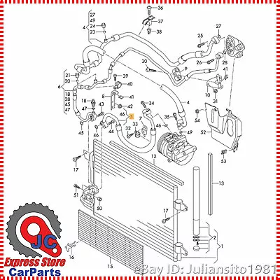 5c0820721r Volkswagen Genuine Oem Jetta Ac Hose A/c Refrigerant Hose • $64.99