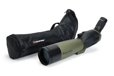 Celestron Ultima 20-60x80mm Angled Zoom Refractor Spotting Scope With Case • £170