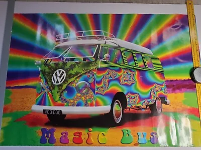 ATHENA 1995 Magic Bus VW Bus Poster 35  X 23.5  Great Condition • $24