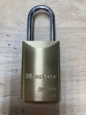 $15.99 • Buy Master Lock 6831LF0 Proseries Solid Brass Rekeyable Padlock 1-9/16in (40mm)wide