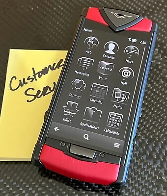 Genuine Vertu Constellation Touch Red Calf With Black PVD RARE Brand NEW UK Made • $1996.49