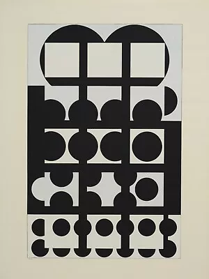 Vasarely Original Screen Print  Umbriel  From The Suite Cinetique III 1959 • $325