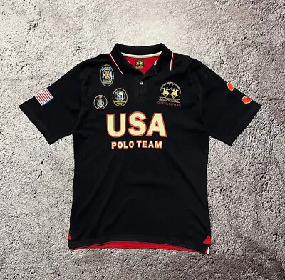 Vintage Polo La Martina USA Big Logo Eagle Rare Size XXL • $80