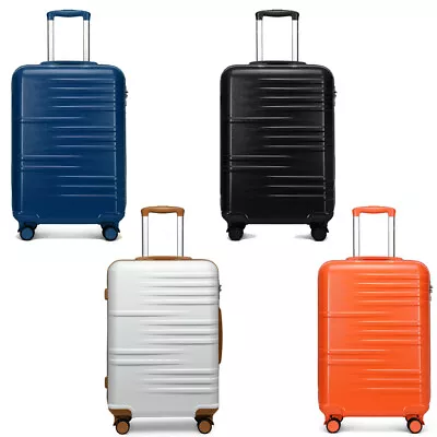 24 Inch Medium Hard Shell ABS+PC Suitcase Check In Luggage 4 Wheels Travel Case • £28.99