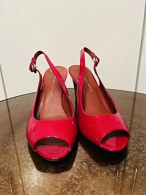 Marc Jacobs Woman's Red Leather Slingback Shoes. Size EU40/UK6.5 • £25