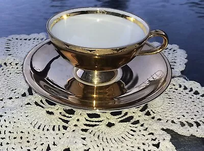 $29.99 • Buy Hanvel Bavaria Germany Gold Demitasse Cup And Saucer Porzellan Manufaktur
