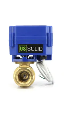 U.S. Solid 3/4  NPT Motorized Ball Valve 9V 12V 24V DC 2-Wire Brass • $32.95