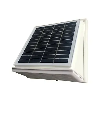 2.5W Solar Wall Fan 68CFM Extractor Ventilator Airduct Diameter 120mm For Shed   • $36
