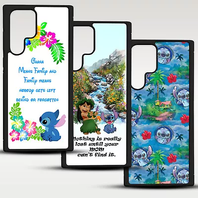 Lilo And Stitch Tropical Ohana Floral Hard Phone Case Cover For Samsung Huawei • £6.99