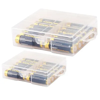 AA And AAA Battery Storage Case Holder Organizer Box (24 AA + 24 AAA) 2-Pack • $7.99