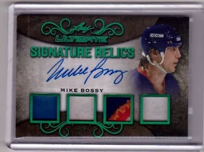 MIKE BOSSY 17/18 Leaf Ultimate Signature Relics Patch Jersey #1/1 Auto Autograph • $253.50