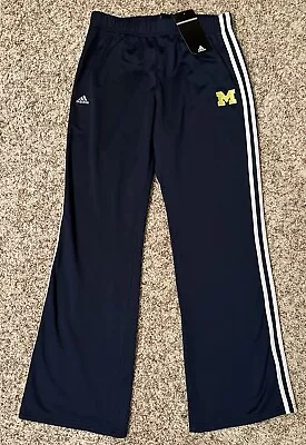 Michigan Wolverines Adidas Women’s Poly Track Pant Medium • $22.99