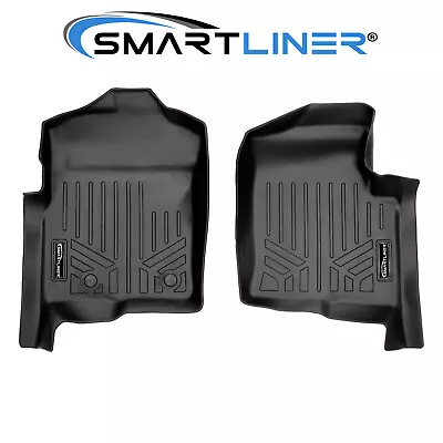 SMARTLINER Custom Fit Floor Mats 1st Row Liner Black For 2011-2014 Ford F-150 • $93.46