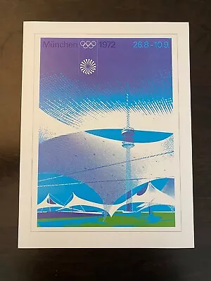 1972 Munich Summer Olympics Poster 12x16” - New Old Stock • $14.99