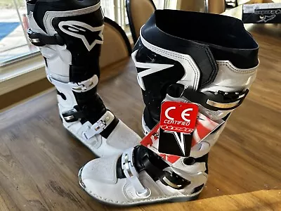 Alpinestars Tech 8 Boots Mens Size 9 Brand New In Box With Booties - Vintage • $235