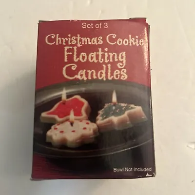Christmas Cookie Floating Candles Set Of 3 • $9.99