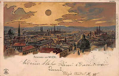 Panoramic View Of Vienna Austria Very Early Postcard Used In 1901 • $15