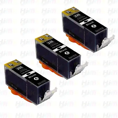 3PK NEW PGI-225 Black Ink Cartridges For Canon MG5120 MG5220 MG5320 Printers • $6.99