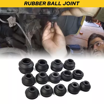 14X Universal Rubber Ball Joint Rubber Dust Boot Cover Track Rod End Set Kit • $13.99