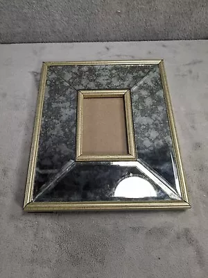 Vintage Hobby Lobby Gold Mirror Picture Frame Holds 4.5 X 3  Photos  • $24.98