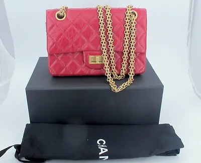 Original CHANEL Re-Issue Red Mini Handbag With Box-Card-Dustbag  TC6002415  • $4498