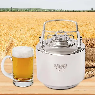 Stainless Steel 1.6 Gallon Mini Ball Lock Keg System For Small Batch HomeBrewing • $70
