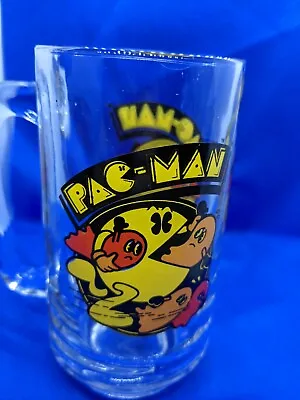 Vintage Pac Man Ghosts Arcade Mug Glass Cup Beer Stein Bally Midway 1982 Pacman • $24