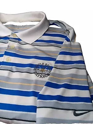 Nike Golf Men’s Dri Fit  Striped XL  Polo Shirt Myrtle Beach National • $9.99