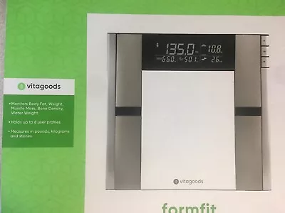 Vitagoods Form Fit Digital Scale And Body Analyzer - Tracks Body Fat Weight... • $80