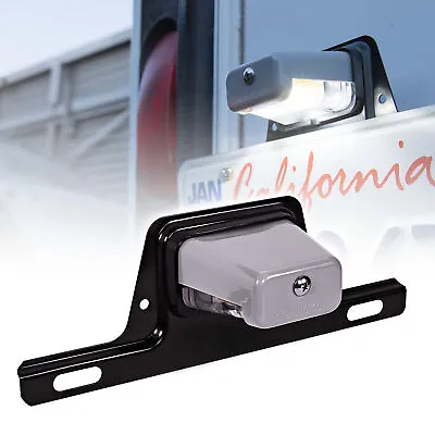 Gray 12V Bracket-Mount DOT LED License Plate Tag Light For Trailer UTV ATV Truck • $11.99