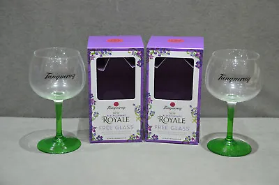 £19.99 • Buy 2x Tanqueray Balloon Large Green Steamed Glass Gin Bowl Goblet In Gift Box 2021