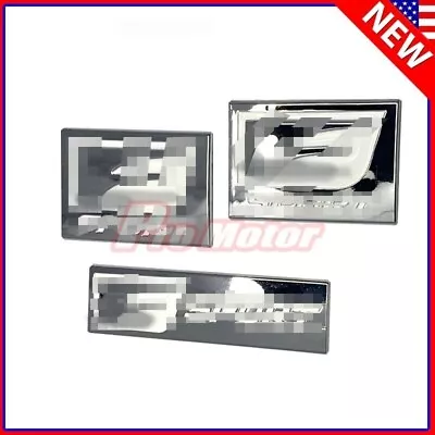 3pcs Universal Fit Sedan Fender Trunk F Sport Emblems Left Right Badge Metal CHR • $12.55