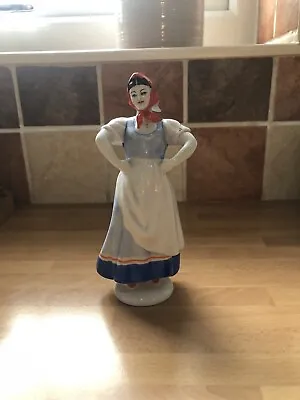 Rare Ussr / Russian Lomonosov Porcelain Lady Figure • £75