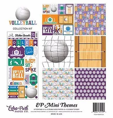 Echo Park  Volleyball  12x12 Mini Theme Paper Pack Sports Scrapjack's Place • $6.99