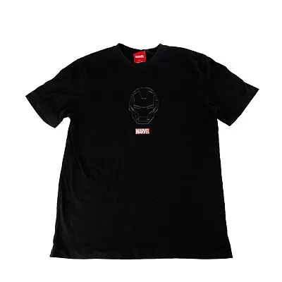 MARVEL Iron Man Mens Black Graphic Short Sleeve Causal T-Shirt Small (5432) • £11.99