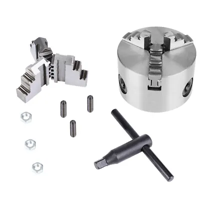 3inch K11-80 3-Jaw Self Centering Metal Lathe Chuck With Extra Jaws Turning GFL • £72.10