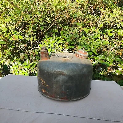 Vintage Eagle Chainsaw Metal Gas Fuel Can  • $18.99
