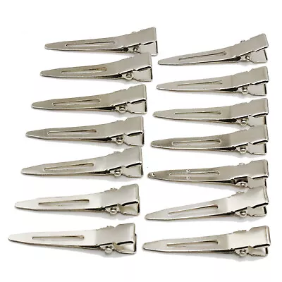 100 Craft Silver Single Prong Curl Alligator Metal Hair Clips 1.75  For Dreads • $10.20